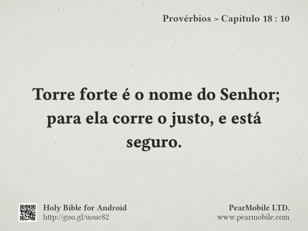 Provérbios, Capítulo 18:10